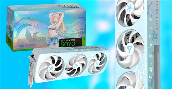 蓝粉动漫风！映众推出RTX 5070樱花限定版：隐藏供电+磁吸背板 映众RTX 5070樱花限定版 第1张