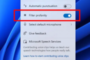 微软推送Windows 11预览版更新：新增语音输入脏话过滤开关
