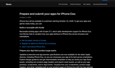 iPhone Duo发售在即！苹果开放适配应用提交：2027年4月起有新要求