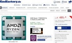 锐龙7 9800X3D欧洲大降价 破发17％：国内反而更贵了！