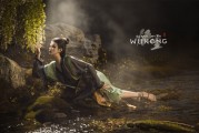 《黑神话》3D新艺术图欣赏 四妹卧溪边嗅起花香
