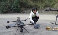 中国无人飞枪曝光 跟机器狼首次协同演练：空中锁敌+地面清剿 帅爆了