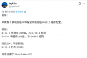 Intel下代CPU策略变了：只砍E核不砍缓存！多款型号L3容量上调