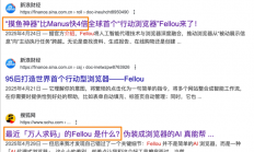 一码难求的Fellou浏览器 让它查资料还会“摸鱼”