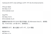 电池供电运行《赛博朋克2077》：苹果M4 Max能效比才略高于RTX 5090