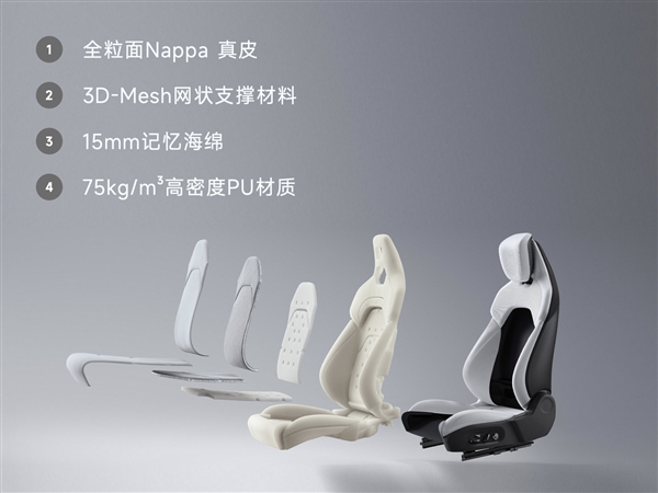 小米SU7内饰高清图公布！坚持保留物理按键 二排空间超宝马5系 小米SU7 第7张