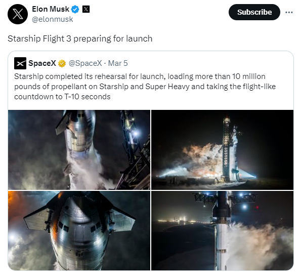 人类最强火箭！马斯克称SpaceX“星舰”重型火箭很快第三次试飞 SpaceX“星舰”重型火箭 第2张