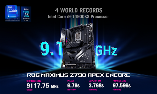 i9-14900KS超频破9.1GHz！连创四大世界记录 i9-14900KS 第2张