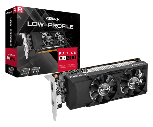 AMD 7年前老卡RX 550突然复活！华擎推出半高刀卡 RX 550 第2张
