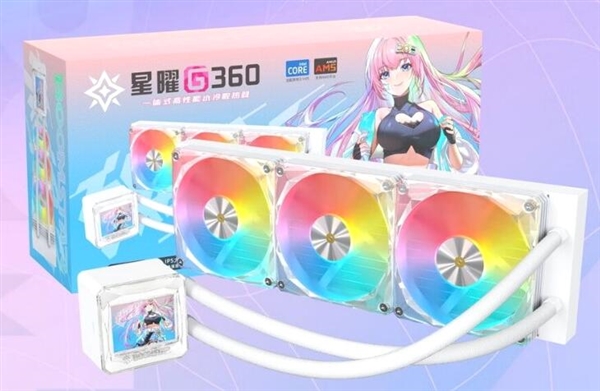 499元起 影驰推出星曜G系列一体式CPU水冷散热器：搭载3.4英寸屏幕 CPU水冷散热器 第1张