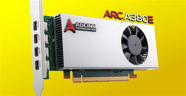 功耗仅50W！Intel A380做成单插槽的半高刀卡 Intel A380 第1张