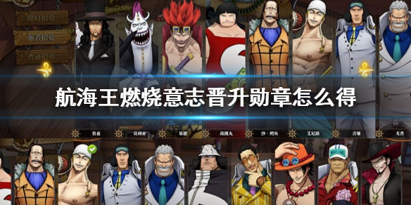 海贼王燃烧意志晋升勋章（航海王燃烧意志晋升勋章怎么得） 第1张