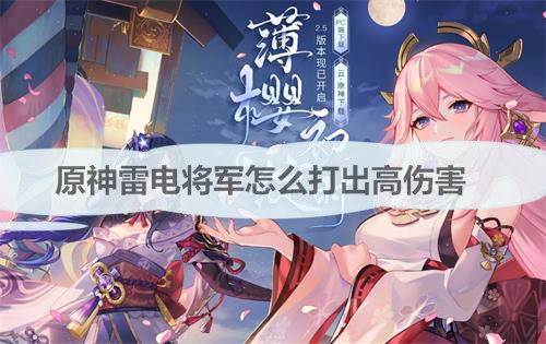 原神里的雷电将军怎么打（原神雷电将军怎么打出高伤害） 第1张