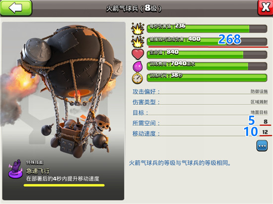 部落冲突火箭气球兵数据（部落冲突火箭气球兵介绍） 第2张