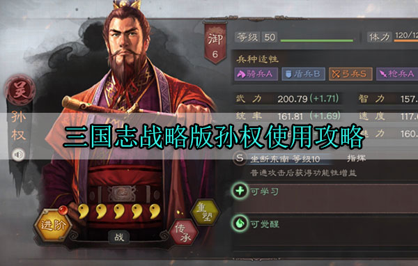 三国志战略版孙权使用攻略（速看） 第1张