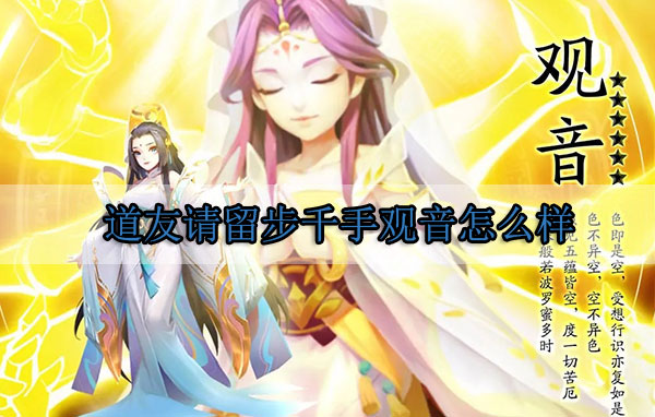 道友请留步千手观音怎么样（新鲜出炉） 第1张