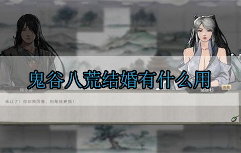 鬼谷八荒结婚有什么用（速看） 第1张