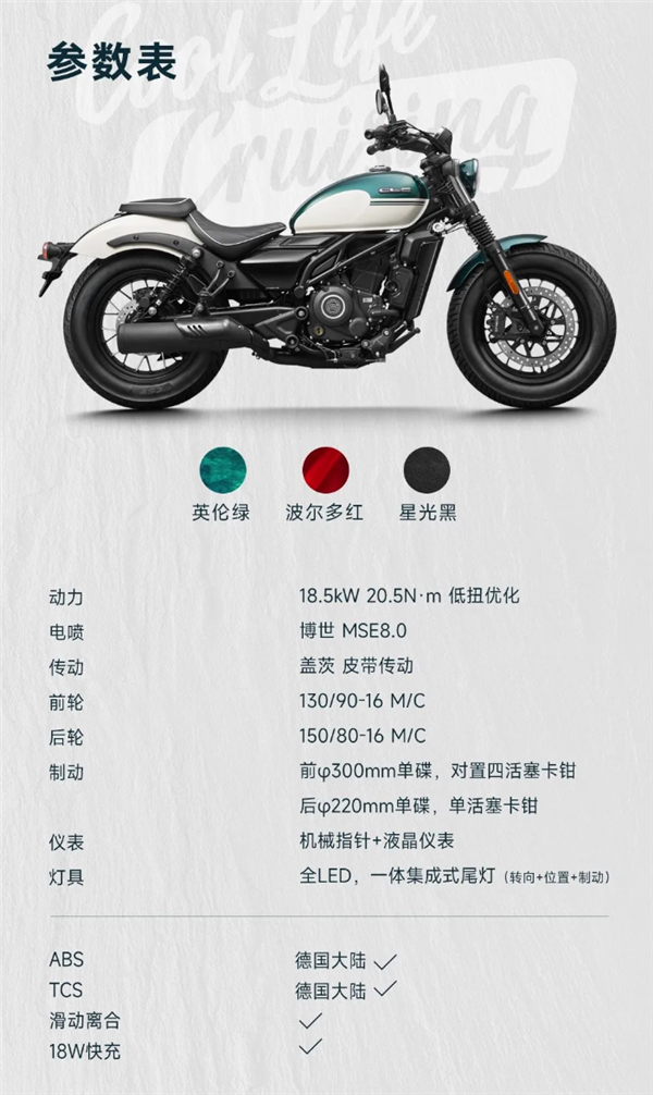 1.498万 春风动力250CL-C摩托上市：1.58米女生也能骑 春风动力250CL-C摩托 第13张