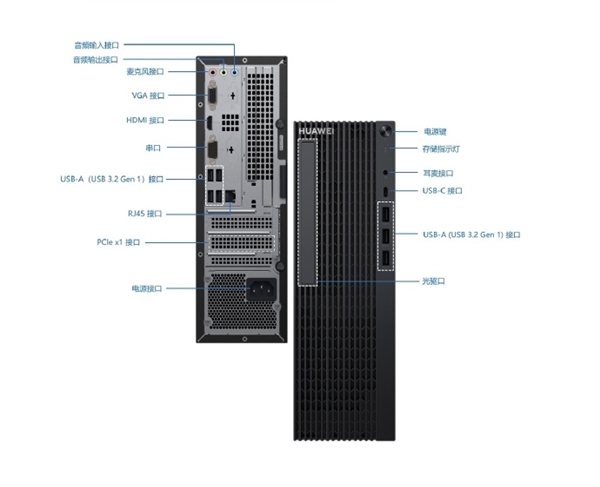 华为公布新台式机擎云W515x：麒麟9000首登PC！ 华为 新台式机擎云W515x 麒麟9000 第2张