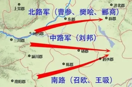 彭城之战战败后，逃往途中刘邦为何数次推儿女下车？（原创） 第1张