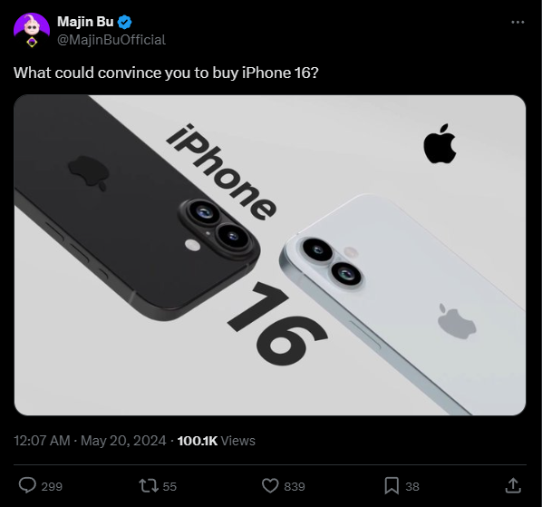 iPhone 16渲染图出炉：竖排双摄 重回iPhone X时代 16渲染图 第2张
