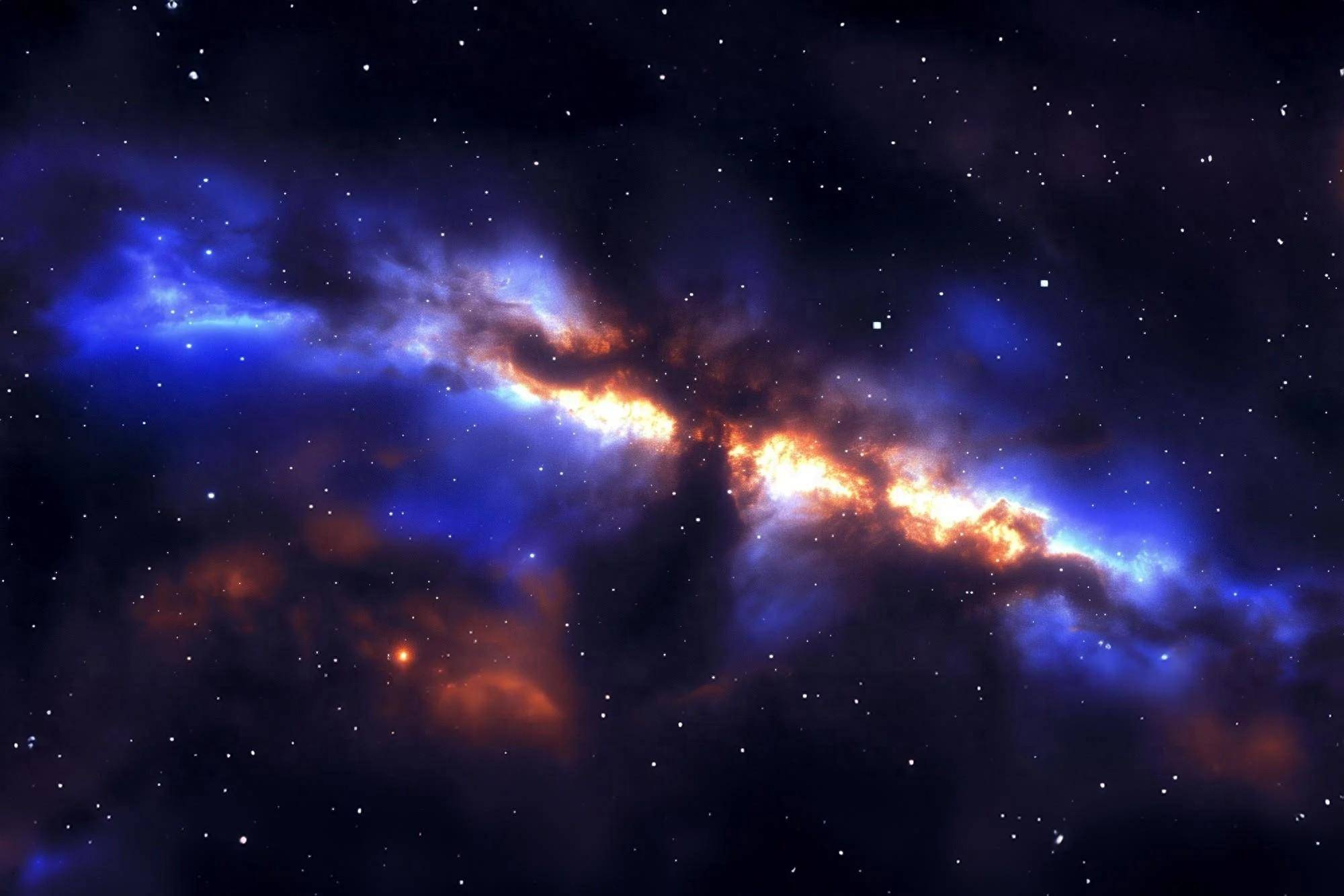 ALMA揭示了恒星爆发星系中恒星形成的基石  恒星爆发 第1张