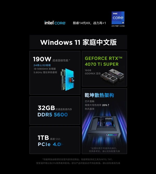 14999元！联想拯救者刃7000K超能版开卖：台式机配移动旗舰i9-14900HX 联想拯救者刃7000K 第16张