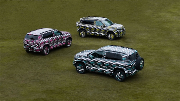 定位中型硬派SUV！方程豹豹3预告图公布：采用红蓝黄三种涂装 方程豹豹3 第1张