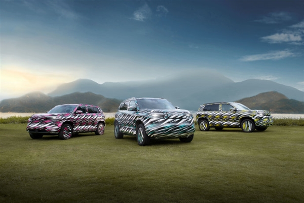 定位中型硬派SUV！方程豹豹3预告图公布：采用红蓝黄三种涂装 方程豹豹3 第2张