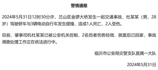 你支持禁止单踏板模式吗！官方通报特斯拉撞车致1死2伤 肇事司机被控制 特斯拉 第1张
