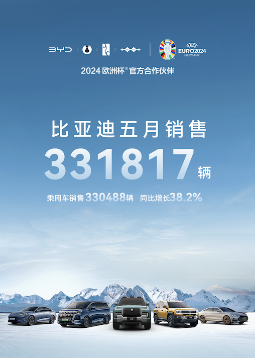 累计销量超33万台！比亚迪4月销量公布：同比增长38.2% 比亚迪 第1张