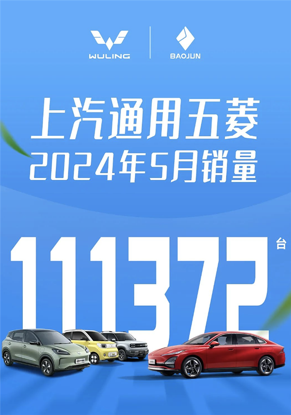 海外销量增长32%！上汽通用五菱五月销量超11万台 海外销量增长 上汽通用五菱 第1张
