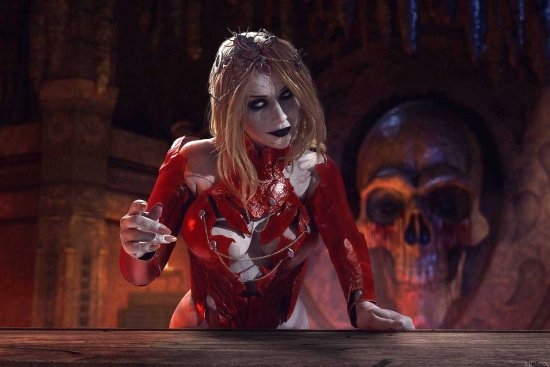 美女COS《博德之门3》腥红奥林超还原：逼真到像截图 博德之门3 腥红奥林超 第1张