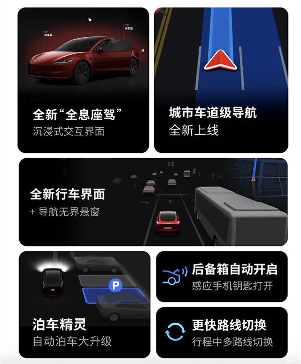 告别手机支架！特斯拉车机界面更新：新增导航无界悬窗 特斯拉车机界面 第2张