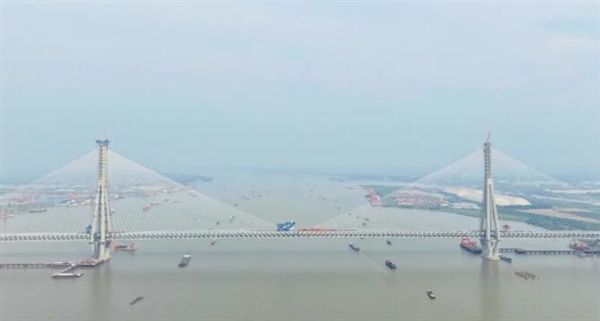 6个世界之最！常泰长江大桥以“毫米级”精度顺利合龙 常泰长江大桥 第1张