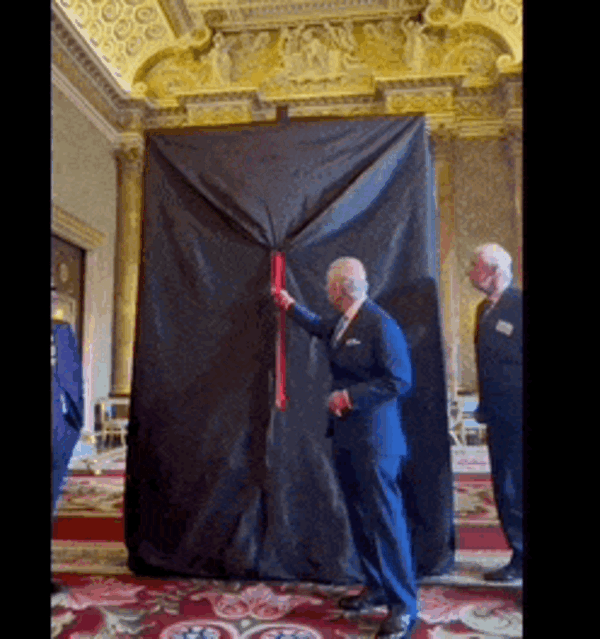 英国国王肖像画引热议：其实查尔斯自己第一眼看到也惊了 英国国王肖像画引热议 第2张