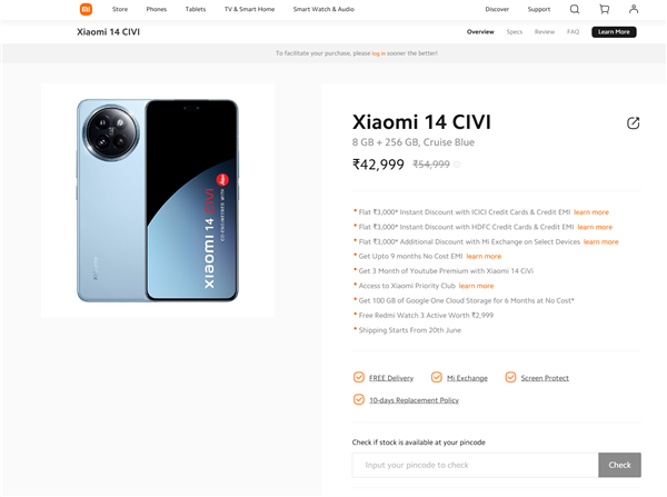 3473元起！小米14 CIVI发布：Civi 4 Pro海外更名版 小米14 CIVI 第3张