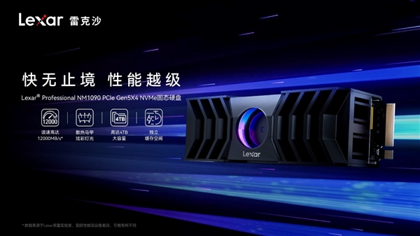 12000MB/s比PCIe 4.0快2倍！雷克沙发布首款NM1090 PCIe 5.0 SSD：1TB 1599元起 雷克沙 SSD 第1张