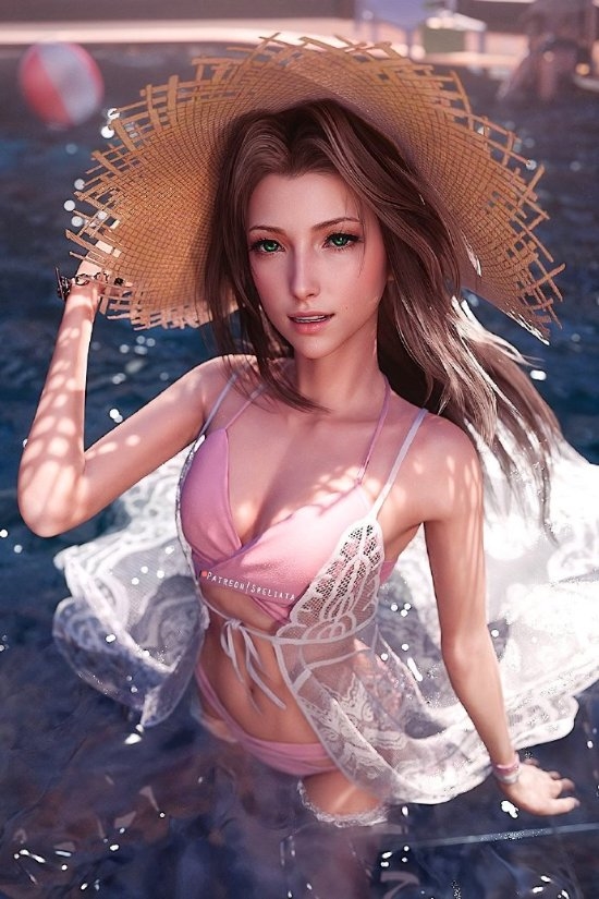 博主自制《最终幻想7》蒂法与爱丽丝3D美图，不得不点赞！ 最终幻想7 蒂法 爱丽丝 第10张