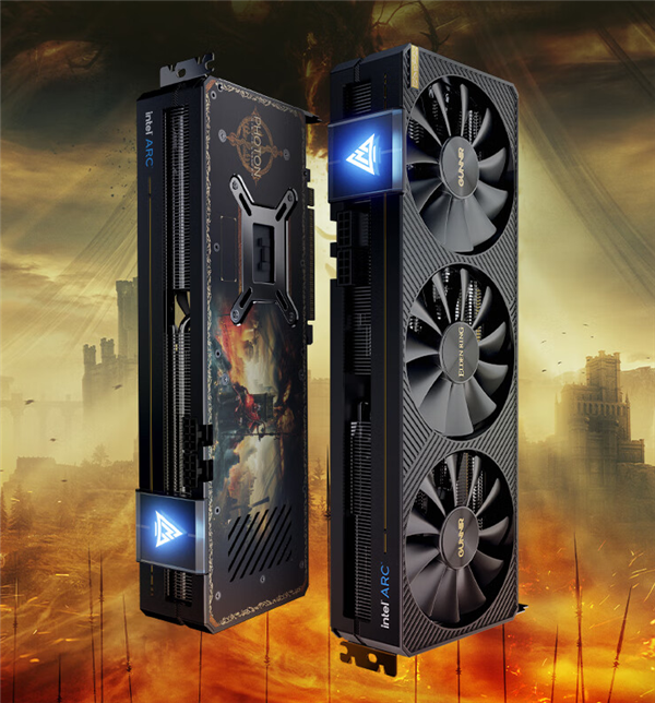 蓝戟A770/A750 Photon艾尔登法环黄金树幽影联名款实拍图赏：帅得没边儿！ 蓝戟 显卡 第1张