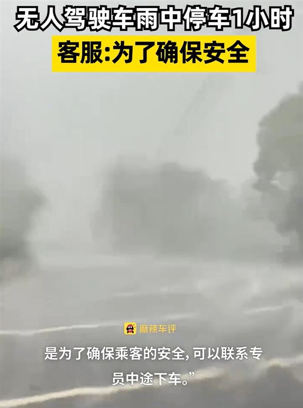 萝卜快跑回应无人驾驶车暴雨天在路边停留一小时：为了确保乘客安全 萝卜快跑 第2张