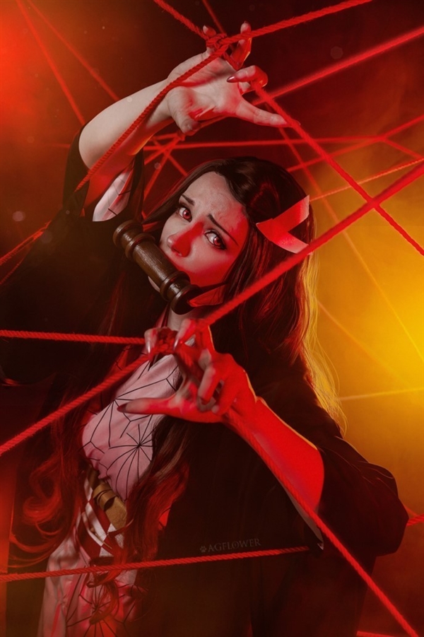 俄罗斯美女Cos《鬼灭之刃》祢豆子成年版：身材很傲人 俄罗斯美女Cos 鬼灭之刃 祢豆子 第5张