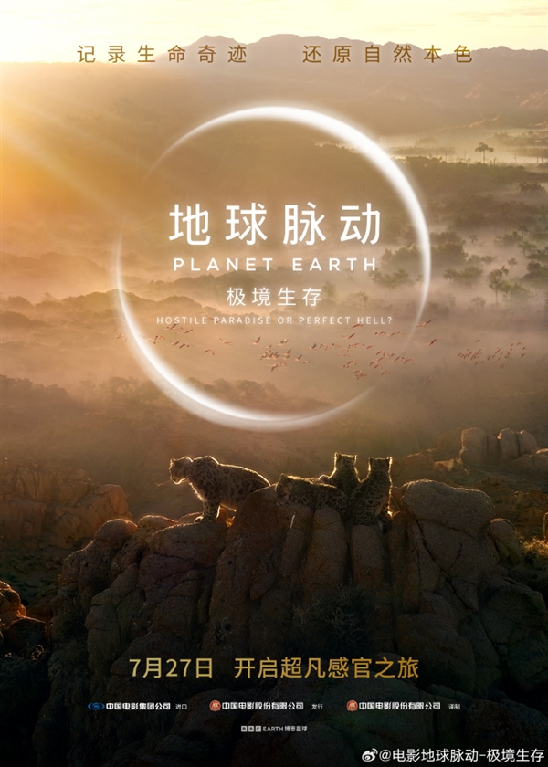 豆瓣9.7分纪录片天花板！《地球脉动》首部大电影国内定档7月27日：预告片发布 地球脉动 第1张