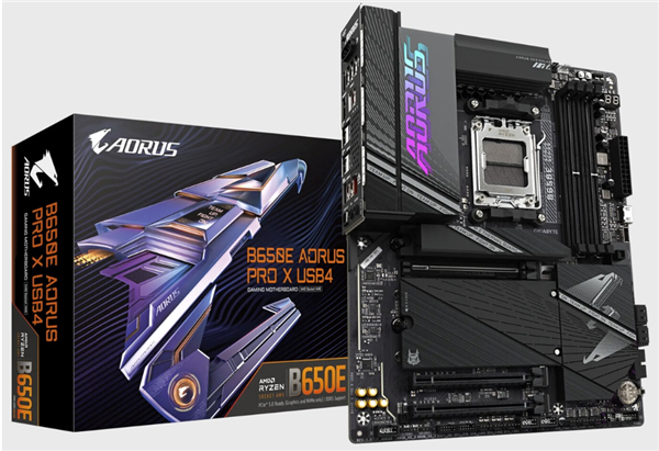 1999元 技嘉B650E AORUS PRO X USB4主板开售：双USB4 技嘉B650E主板 第1张