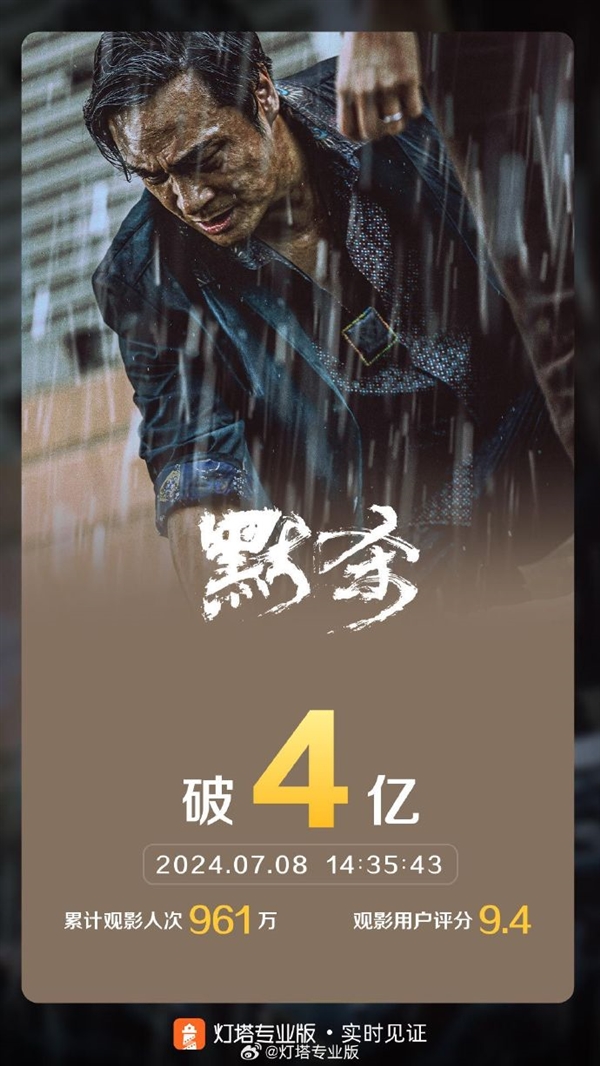 9.4分惊悚悬疑片 《默杀》票房突破4亿 观影人次破1000万 惊悚悬疑片 默杀 第1张