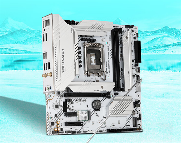 899元 铭瑄终结者B760M GKD5 ICE主板上市：银白外观 支持DDR5-8600 铭瑄B760M主板 第2张