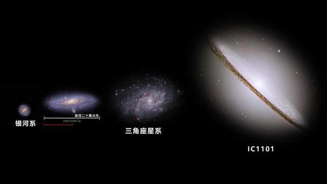 宇宙中最大的星系，横跨1630万光年，银河系连零头都赶不上？  星系 银河系 第6张
