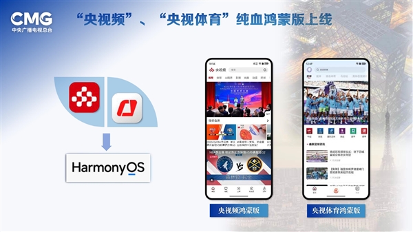 国家队力挺华为！央视频、央视体育纯血鸿蒙版上线 央视频 央视体育 纯血鸿蒙版 第2张
