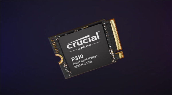 英睿达推出P310固态硬盘：美光首款M.2 2230 PCIe 4.0 SSD 英睿达 P310固态硬盘 第2张