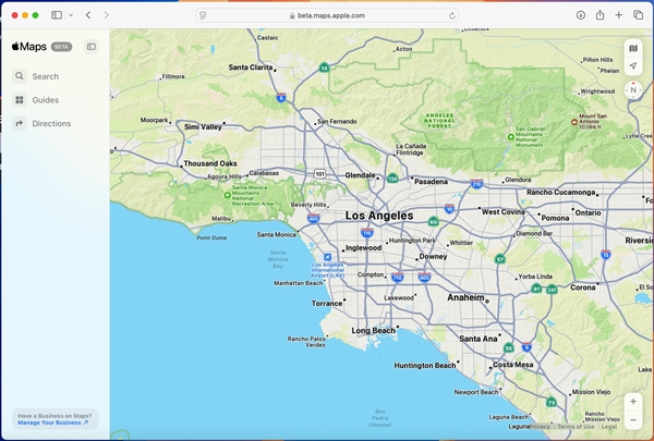 苹果推出Apple Maps网页版地图：兼容Win PC Chrome、Edge浏览器 苹果Apple Maps网页版 第3张